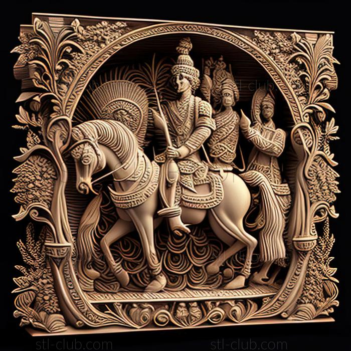 3D model Bhagavad Gita (STL)